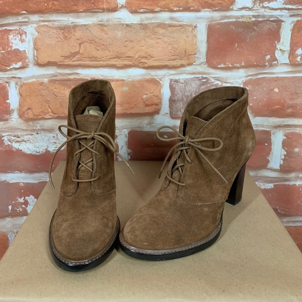 Vince Camuto Suede Leather Ankle Boot Heel Booties